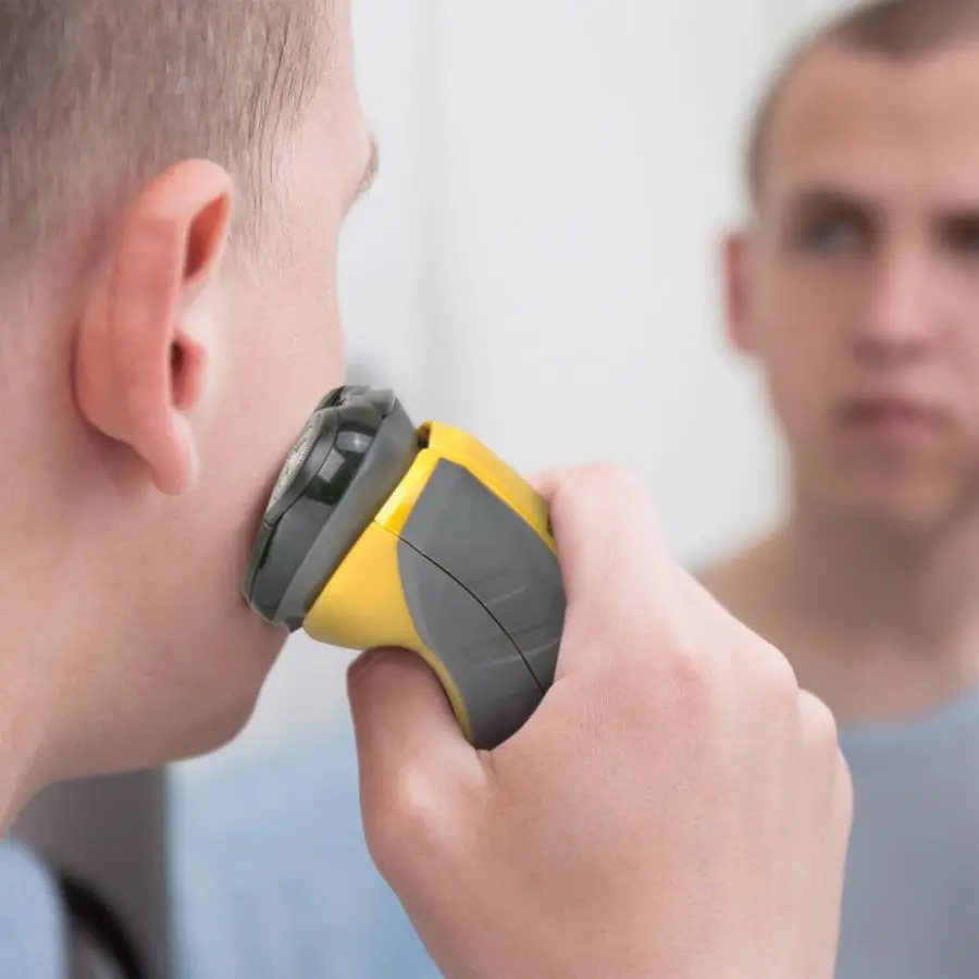 Virtually Indestructible Rotary Shaver 5100, Electric Razor for Men, 100 Waterproof Design, Yellow