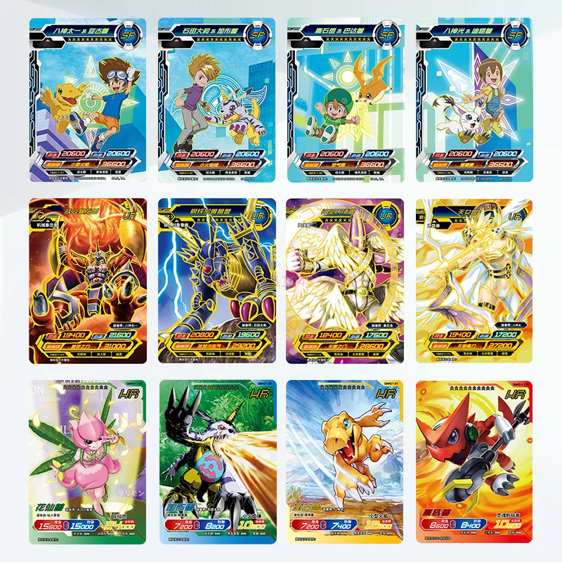 KAYOU Echt Digitale Monster Kaart Agumon Yagami Taichi Ishida Yamato Gabumon SP HR Kaart Pakket Collectie Kaarten Kinderen Speelgoed
