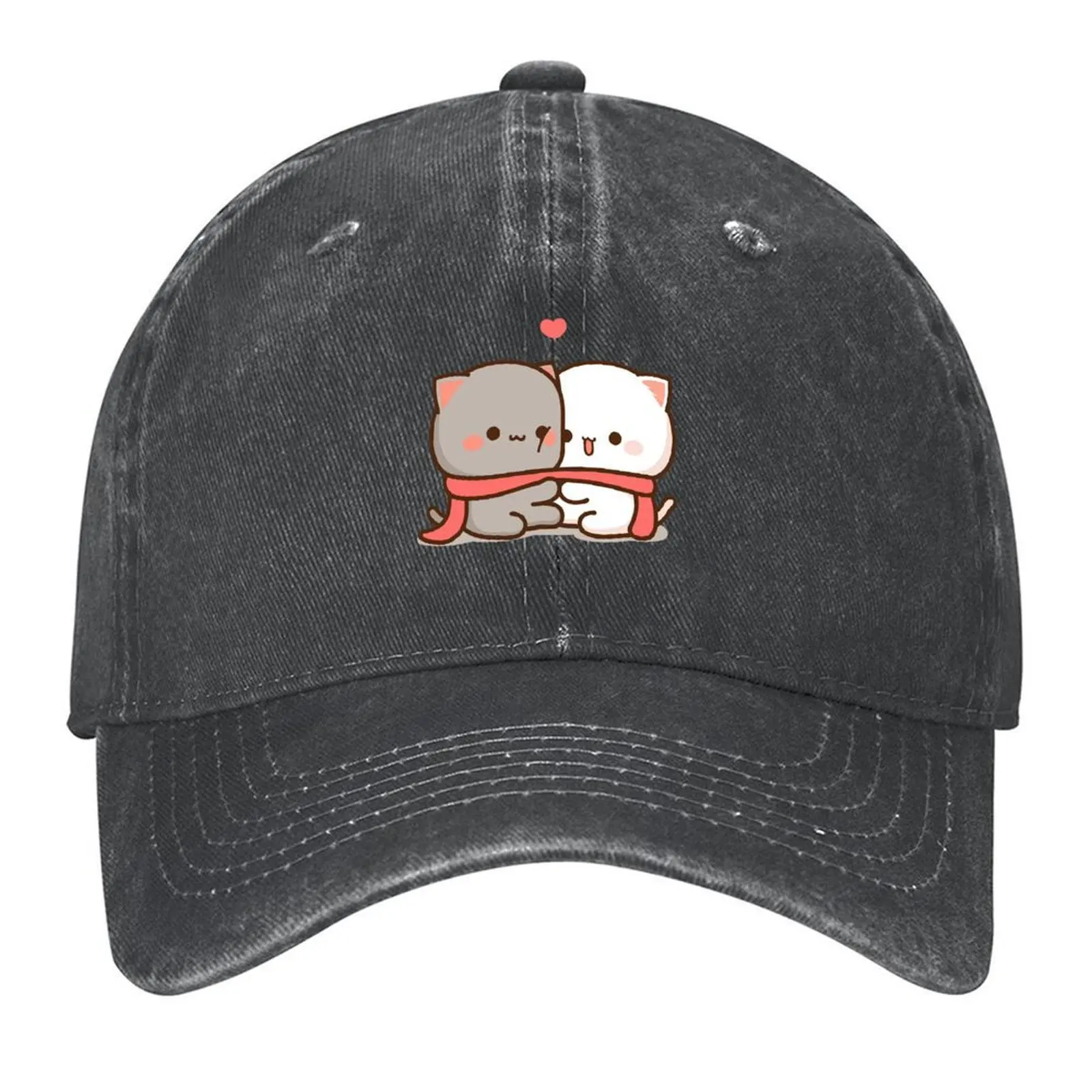 

Peach and Goma In Winters Baseball Cap fun hats Rave Golf Hat birthday For Man Women's