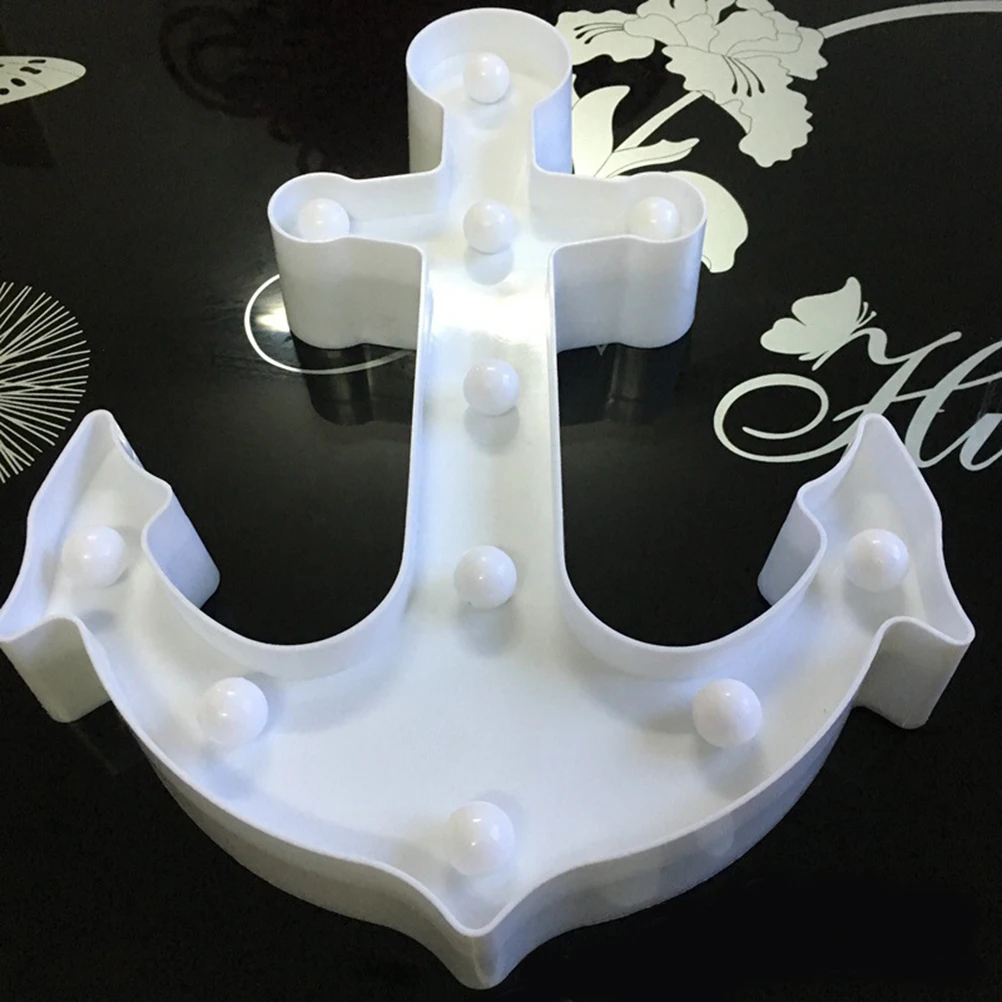 

Boat Anchor Colorful Night Light LED Night Light ' Bedroom Decorative Decoration (White)