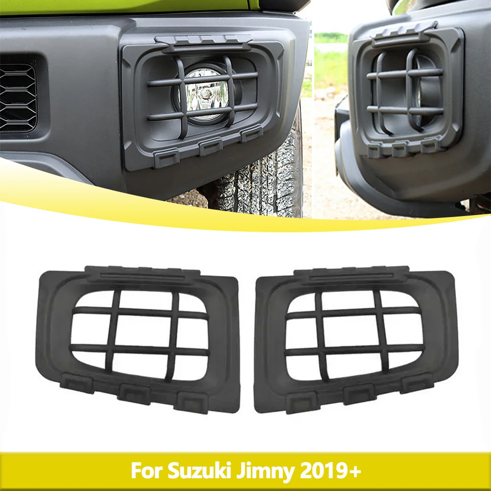 Front Headlight Cover Trim For Suzuki Jimny JB64 JB74W 2019-2023 Fog Light Protective Cover Car Light Hood Car Accessories