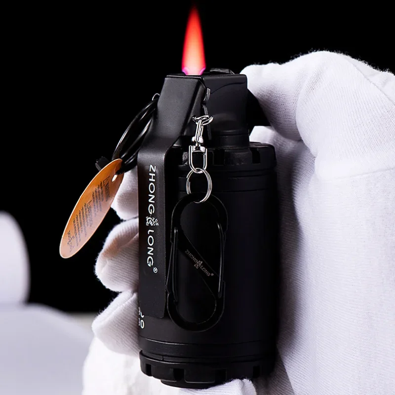 قنبلة يدوية نموذج الإبداعية الإلكترونية يندبروف أخف المواد المعدنية رواية ولاعات السجائر وملحقات التدخين مشعل السيجار #5