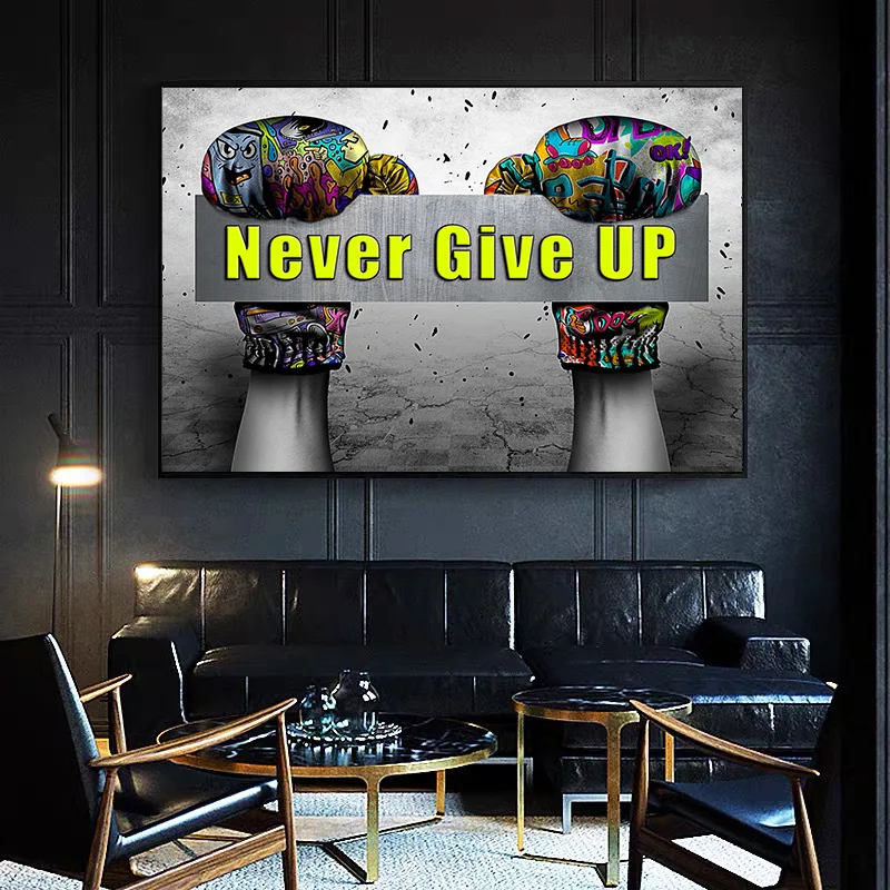 Graffiti art various gestures modern simple canvas painting decoration living room bar club