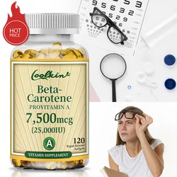 Carotene Capsules 7500mcg - Support Skin and Eye Health, Protect Vision