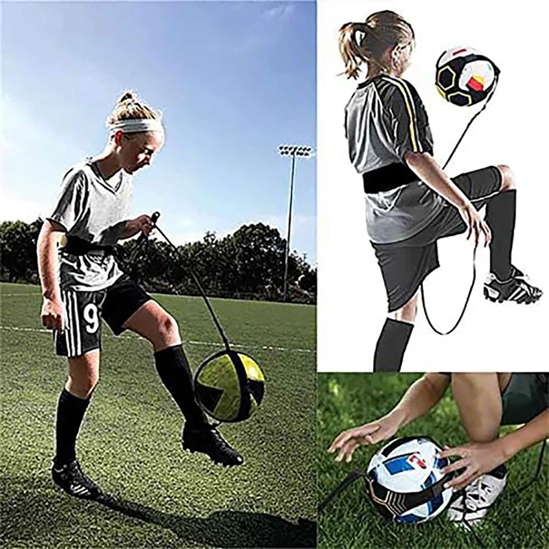 Soccer Ball Training Belt, Football Kick Throw Solo Practice Training Aid Control Skills Adjustable Belt For Kids Adults