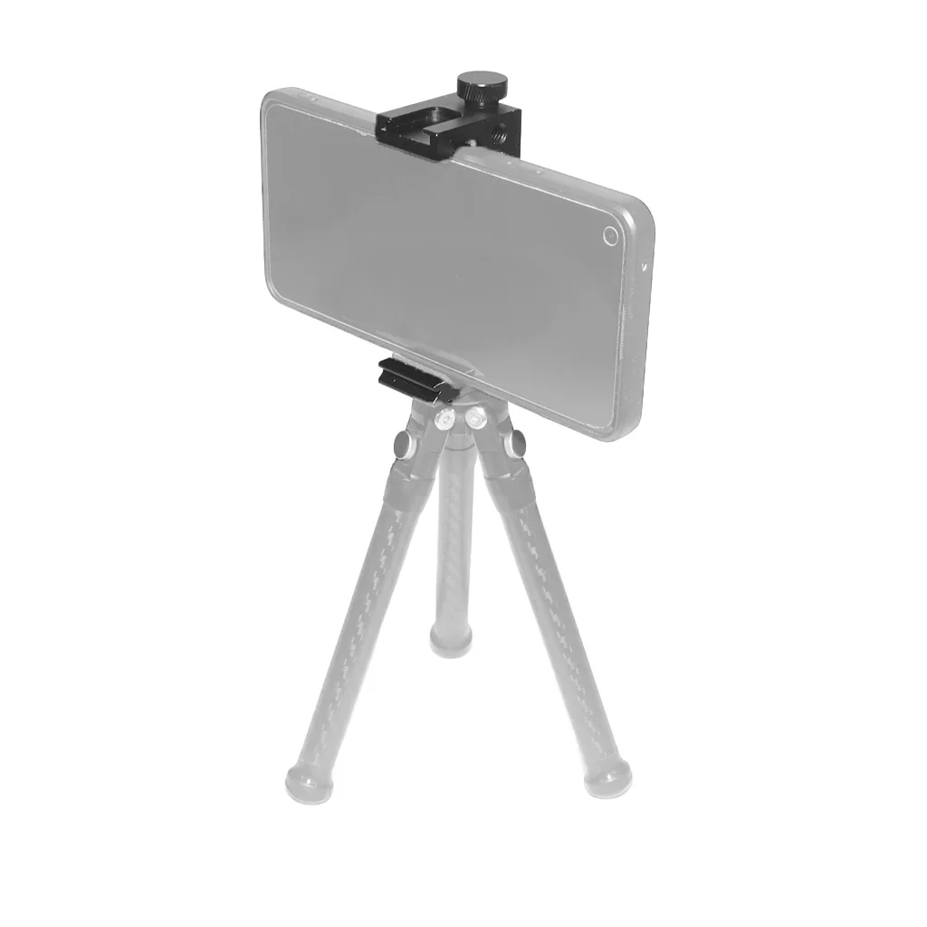 BGNing Aluminium Handy Stativ Halterung Klemmhalter Clip mit 1/4" Blitzschuh Halterung für Smartphone Vlog Licht Video Zubehör – Detail 2
