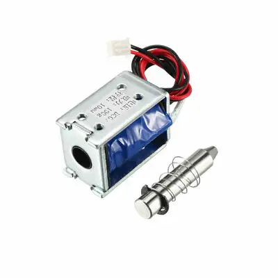 1 unidade de bloqueio solenoide eletromagnético cc 6v 1a 10mm para bloqueio de caixa registradora