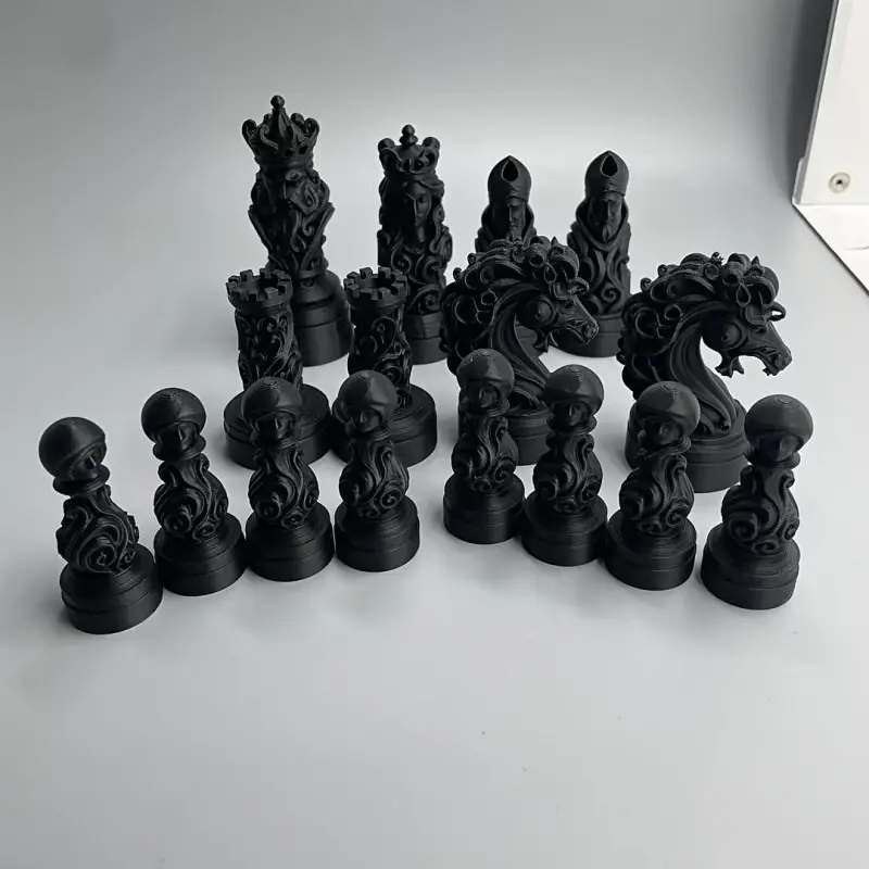 Home Decor 3d Printed Chess King Piece Ornament Creative Desktop Display Home Entrance Decor Art Craft Unique Gift For Tabletop