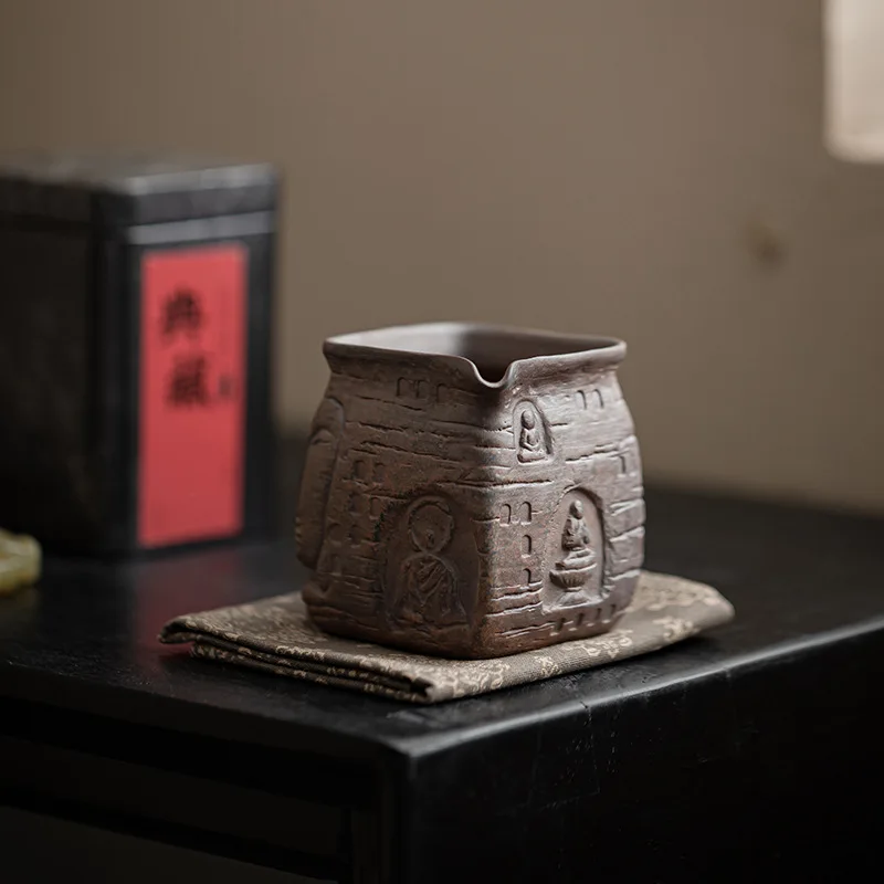 Old Rock Clay Zen Shadow Pitcher Gong Dao Bei Creative Ceramic Tea Seafood Cup Uniform Ware Kung Fu Utensils Fair