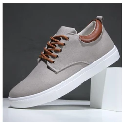 Canvas Sneakers for Men  Brand Breathable Male Big Size  Cozy Man Walk Flat Trainers White Black Gray Blue Red Sneakers