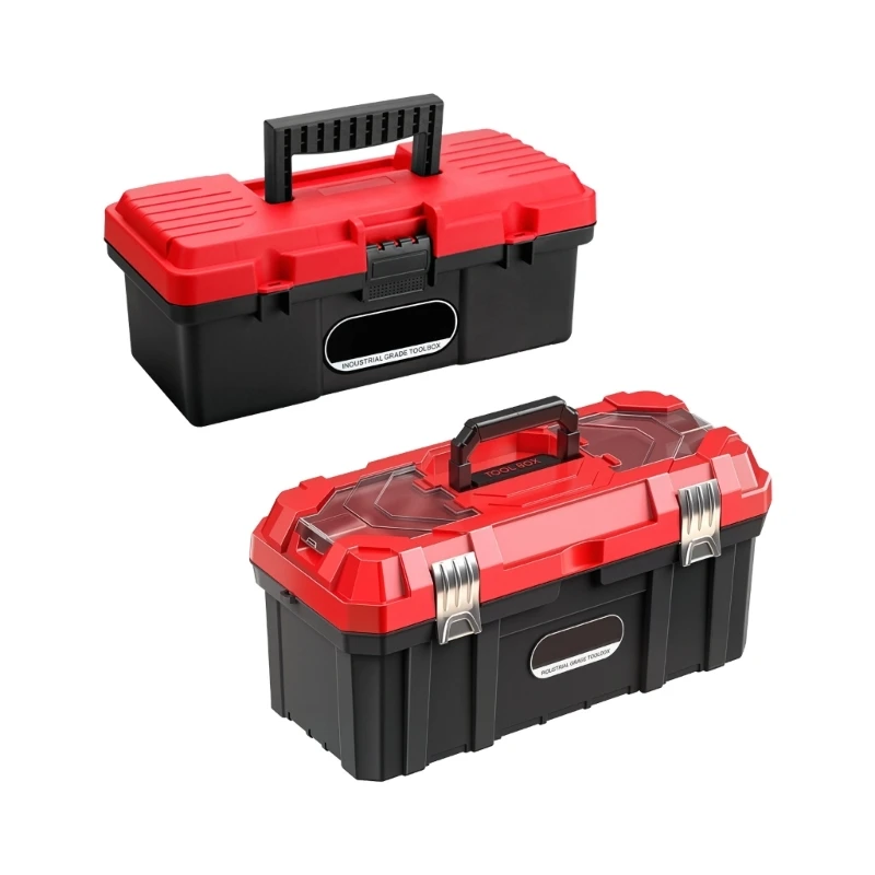  Portable Tool Organizers Case with Plastic Body and Front Latches for Tool Carrying, Home Projects and Daily Upkeep