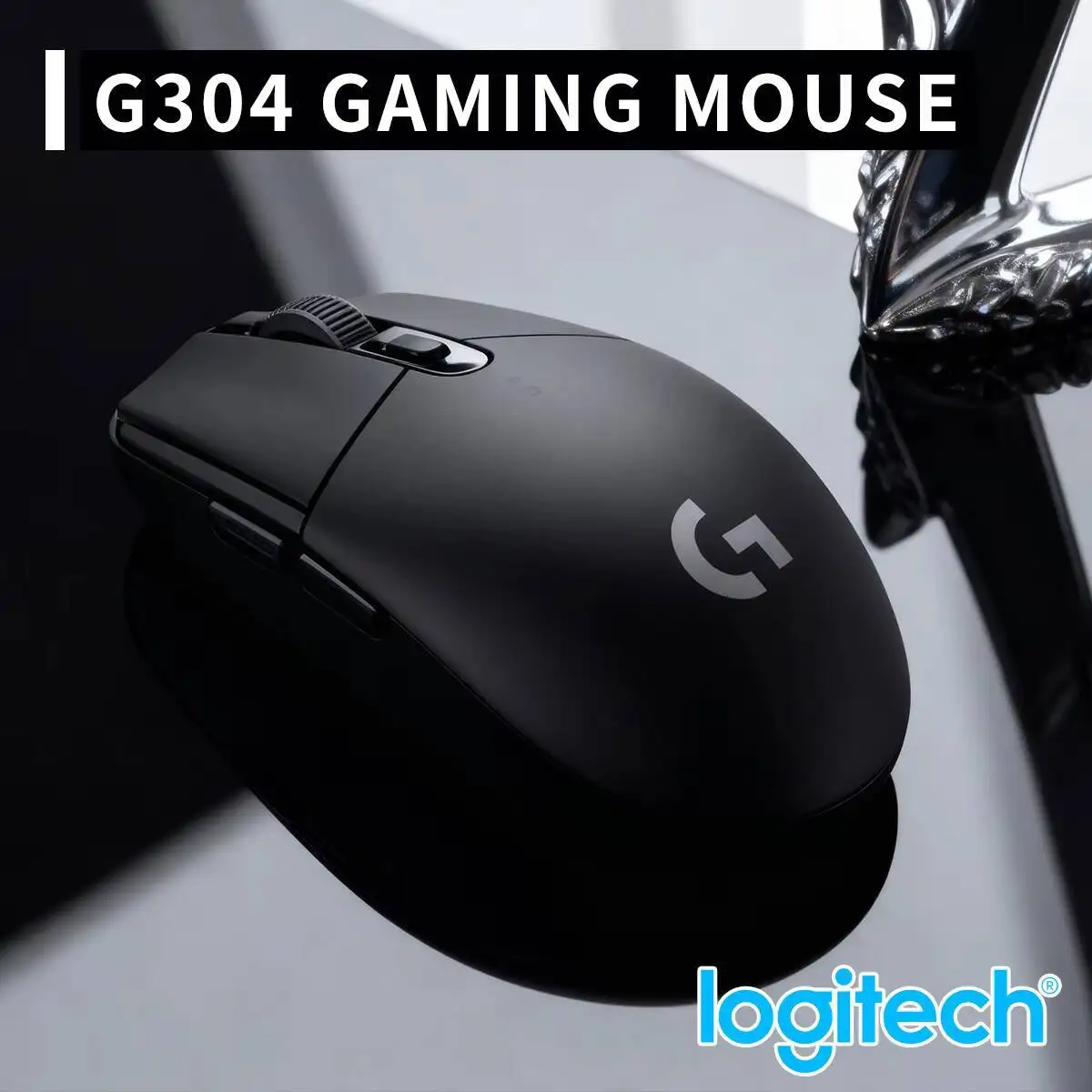 Logitech G304 LIGHTSPEED Gaming Mouse 12000 DPI 1ms Latency HERO Sensor 250hr Battery Easy Maintenance