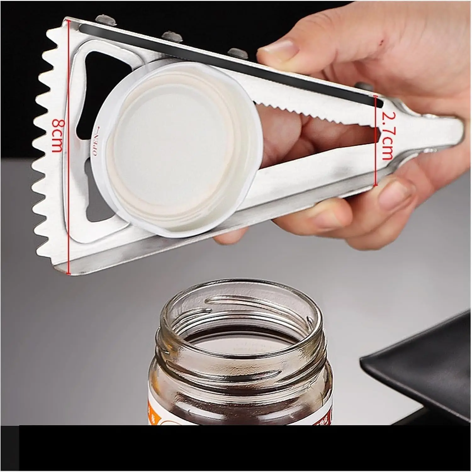 Multifunctional Can Opener Kitchen Tool Easy Lifting Glass Cap Opener Bottle Capper Fish Scale Planer Home Gadget(2 PCS)