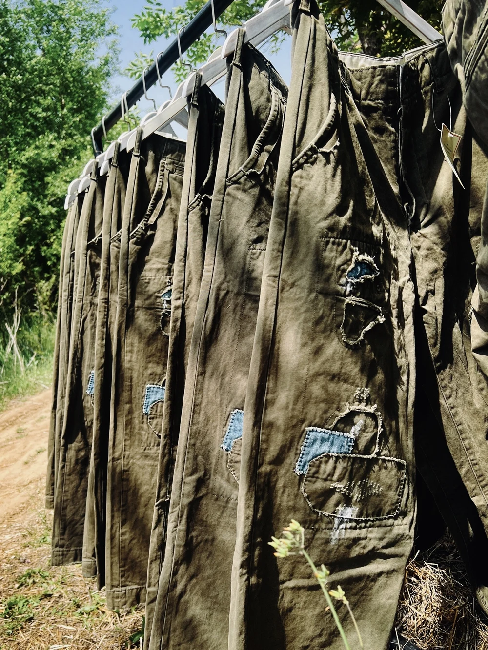 

Брюки мужские прямые из чистого хлопка, с высокой талией, 380 г