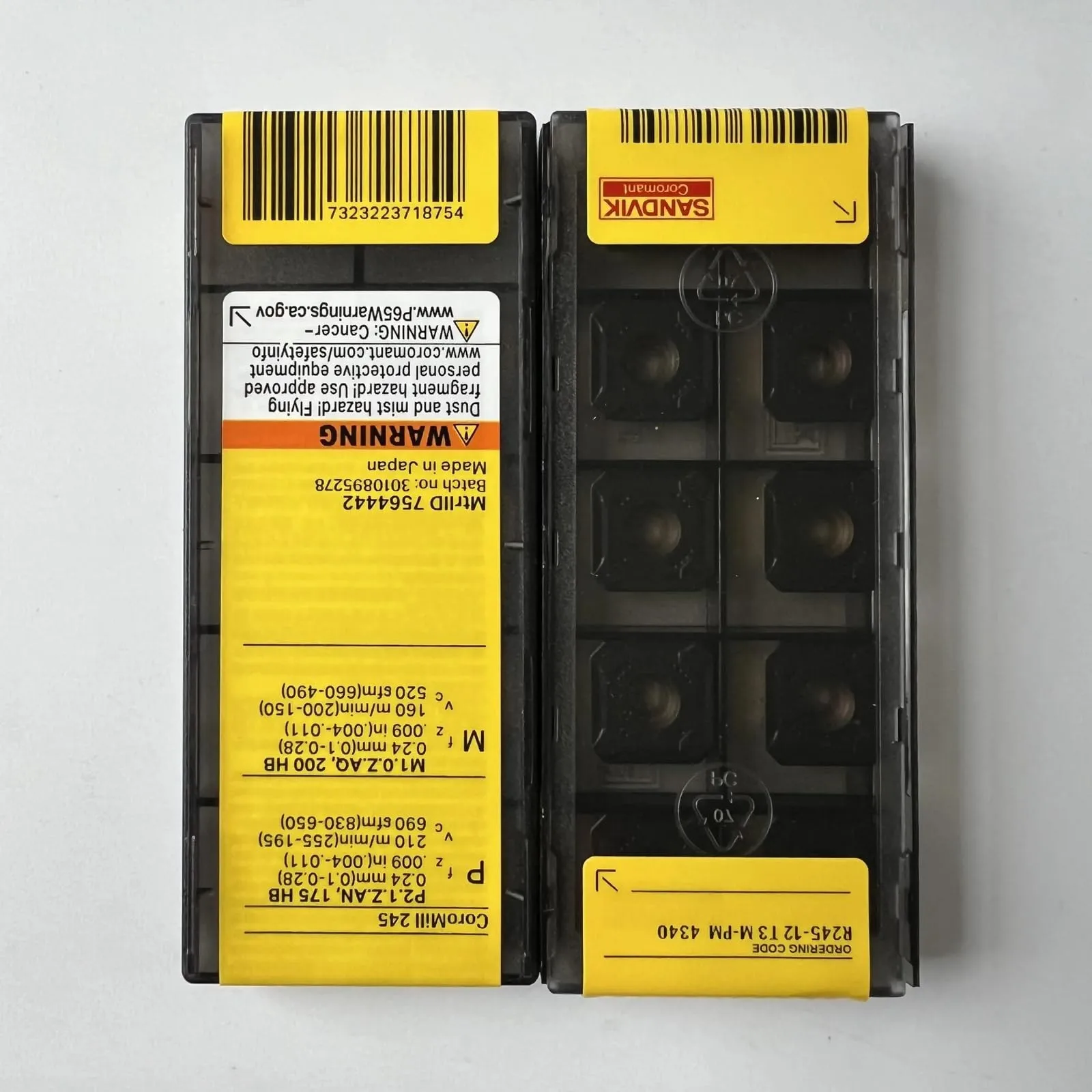 

Original SANDVIK / R245-12T3M-PM 4340 / Hard alloy blade tool 10 Pcs