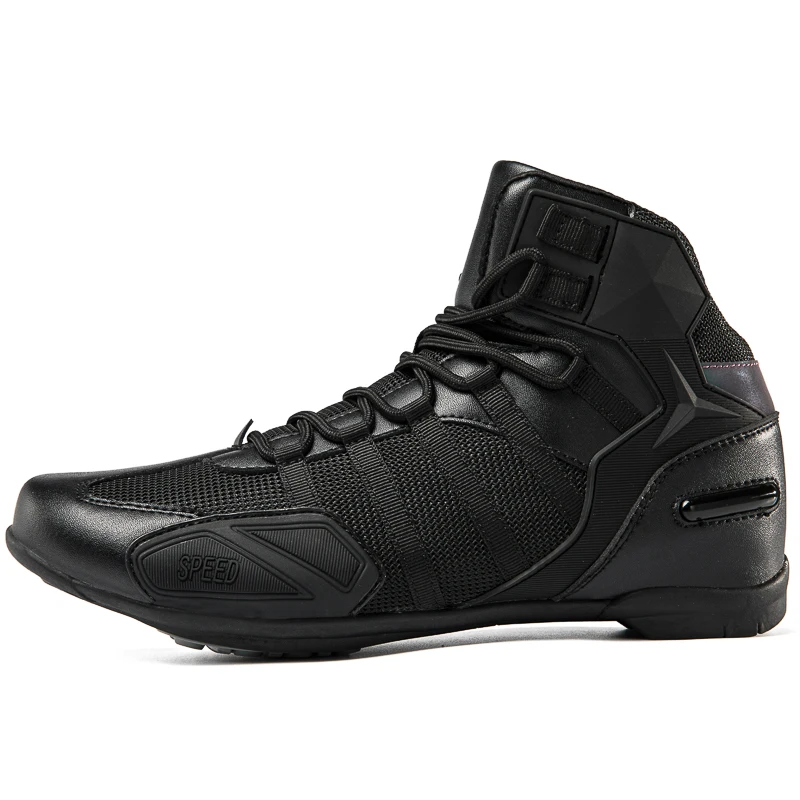 

Motorcycle protective boots unisex high top off-road equipment four seasons fashion anti-skid leisure commuting cycling shoes