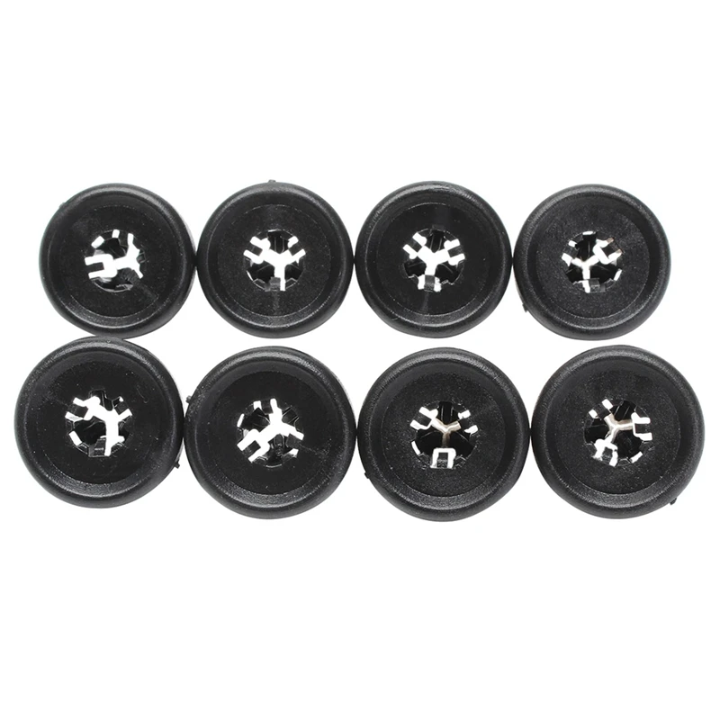 16Pcs Plastic Rivets Clip 4Mm X 5Mm X 15Mm Black & 10Pcs 7Mmbumper Trim Clip Panels For Toyota Lexus Engine Shields Cover