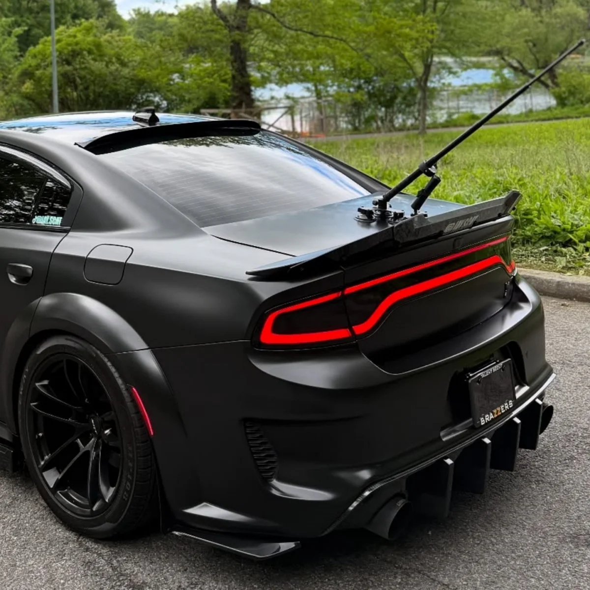 

Painted Rear Window Spoiler For Dodge Charger GT RT SE SRT SXT SCAT PACK 392 4-Door Sedan 2011-2023 Roof Wing Bodykits Tuning