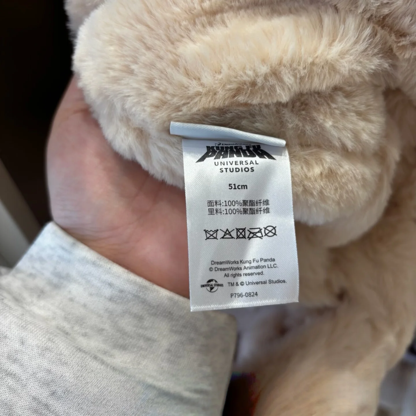 Pamiątki Universal Studios - Kung Fu Panda Peace Valley Villagers - Uroczy zestaw: czapka i szalik z futra królika - Ciepły prezent dla dziewczynek