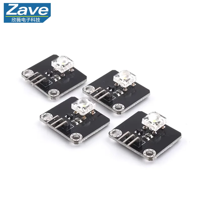 DIY technology creative production of electronic building blocks, piranha LED light-emitting module, white, red, blue, green