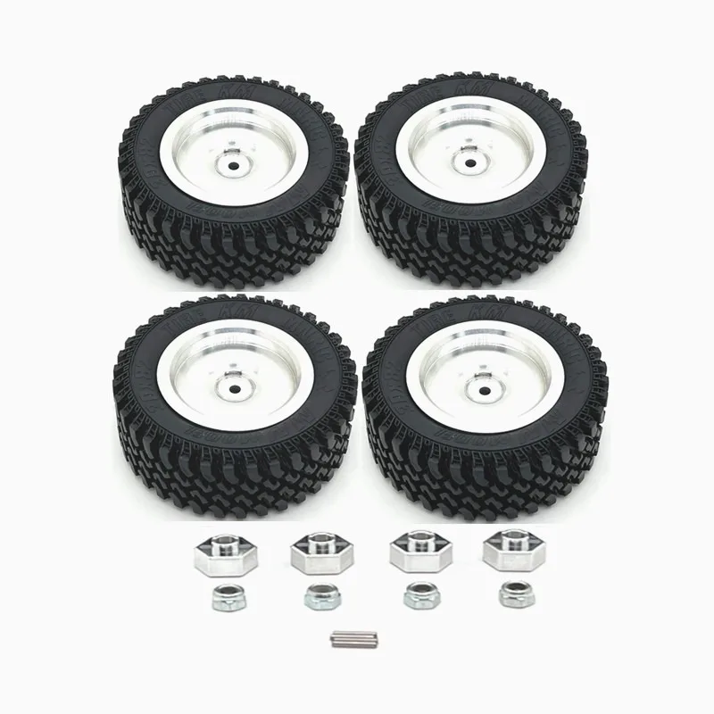 

MN 1/12 MN168 RC Remote Control Car Parts Metal Upgrade Mirror Wheel Hub Tire Hex Connector