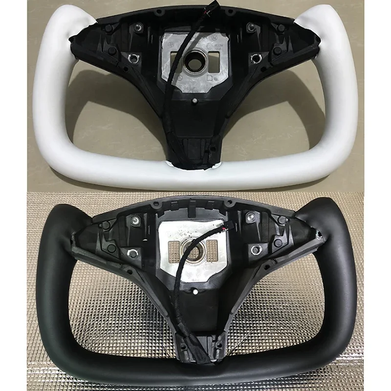 YOKE Steering Wheel for Tesla Model S Leather Warming Steering Wheel for Tesla Model X