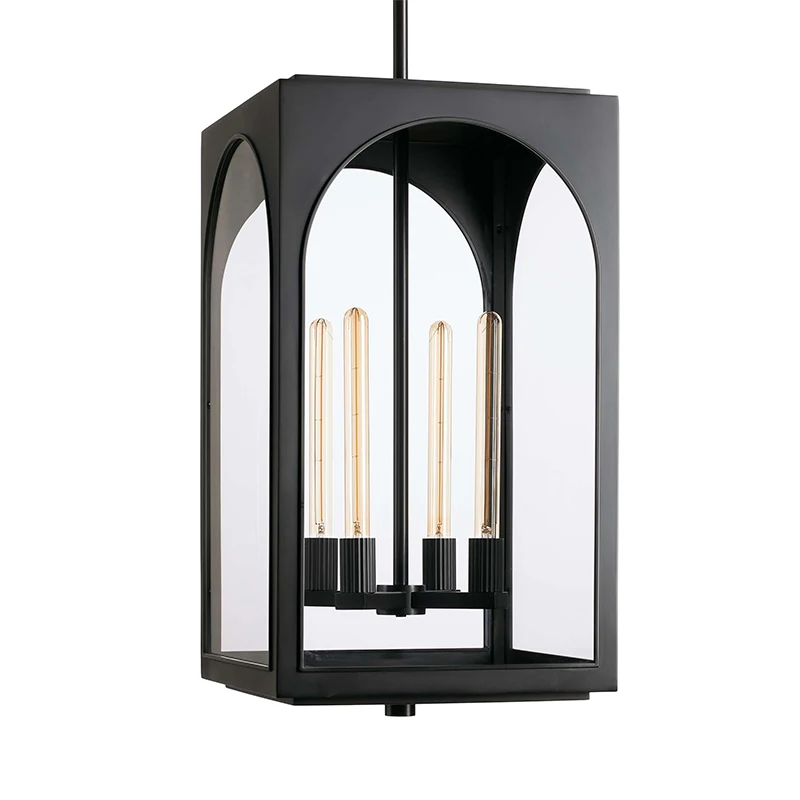 American Design Brass and Glass Material Pendant Light Four Sizes Pendant Light for Living Room Outdoor Wall  Pendant Lighting