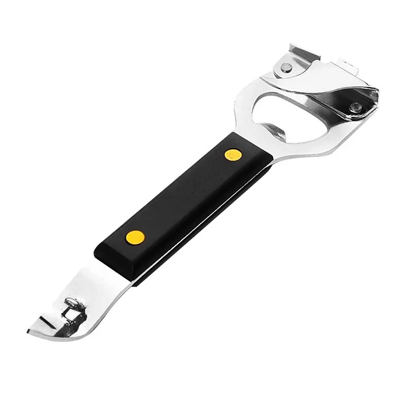 Can Opener Adjustable Stainless Steel Non-Slip Multifunction Manual Jar Bottle Opener Gadget Home Gadgets Accessories