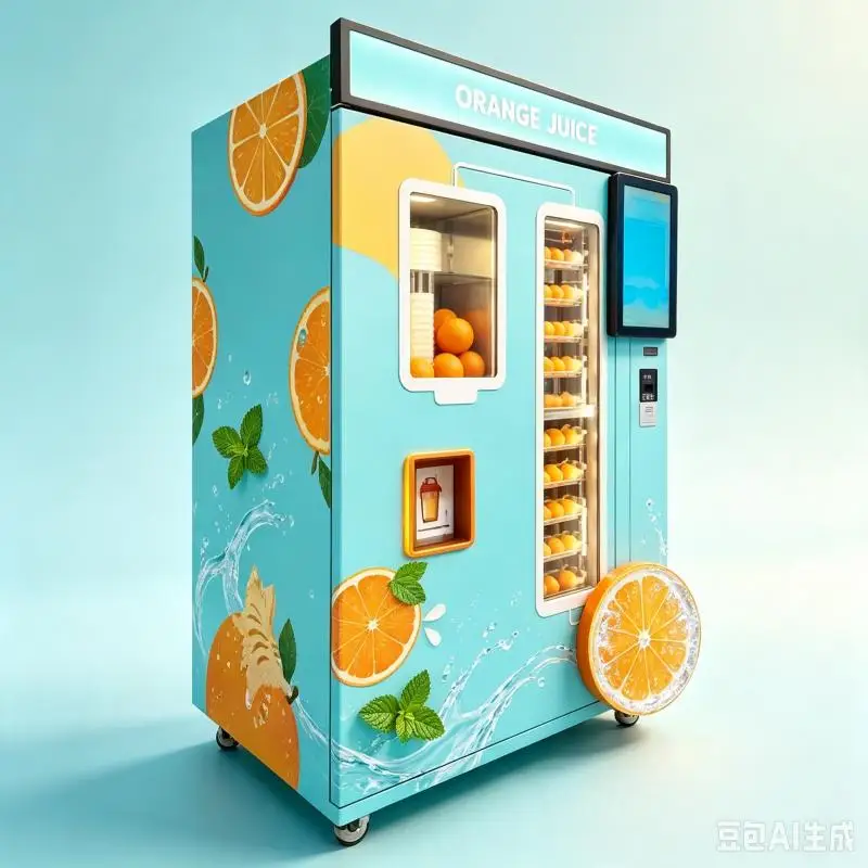 Orange Juice Vending Machine Customized Automatic Fresh Drink Maker Touch Screen Beverage Retail Equipment