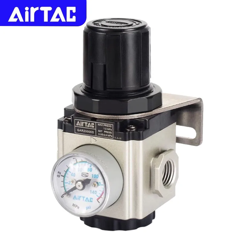 AIRTAC Pneumatic Pressure Regulating Regulator Valve GAR200/300/400/600-06/08/10/15/20/25S Air Compressor Reducing Valve