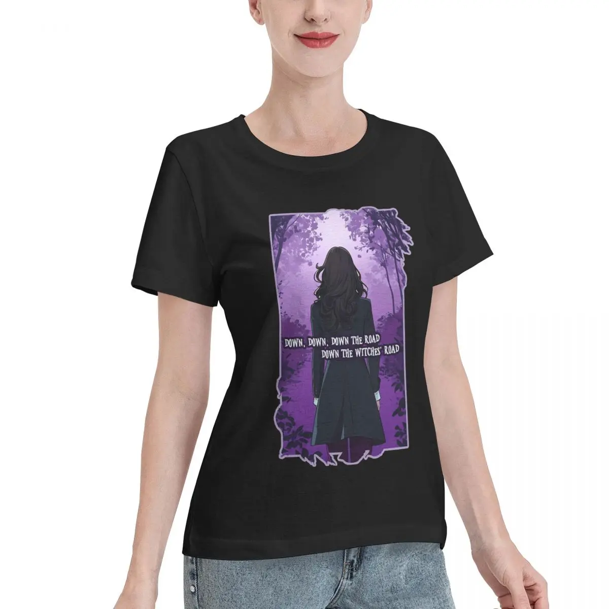 Clearance Agatha All Along - Down The Witches Road Women's T-shirt Lounge Wear Wear Resistant Top