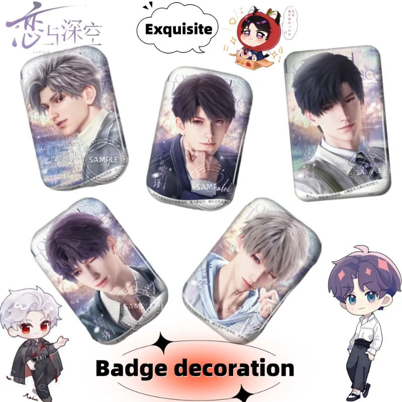 

Любовь и глубокий космос Xavier Rafayel Caleb изысканный и стильный значок персонажа аниме креативная простая брошь с героями мультфильмов