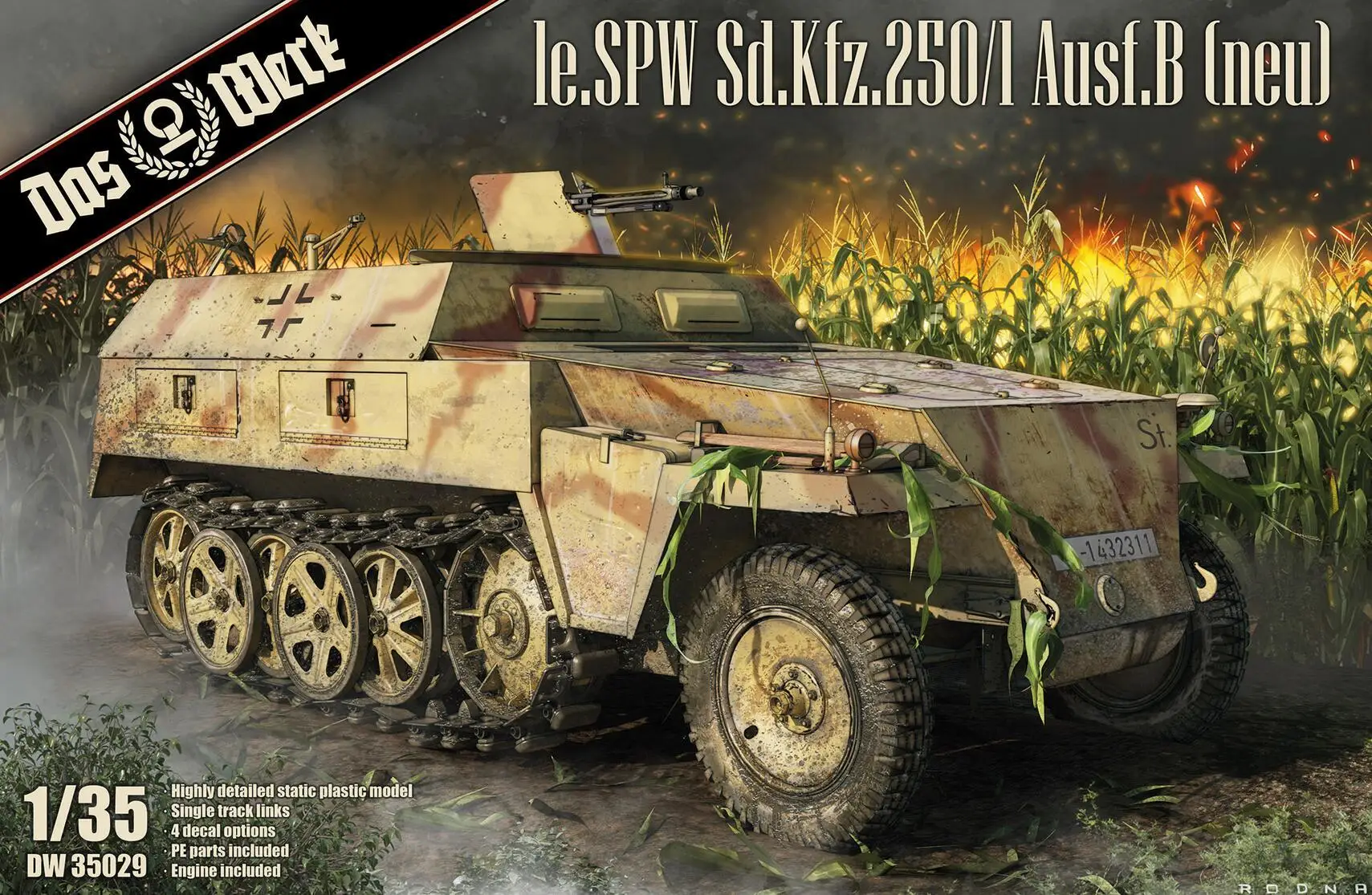 

DAS WERK DW35029 1/35 le.SPW Sd.Kfz.250/1 Ausf.B (neu) Model Kit