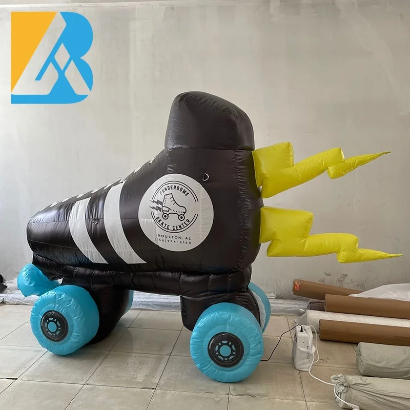 Bespoke Advertising Supplies Giant Inflatable Roller Skates for Event Party Toys