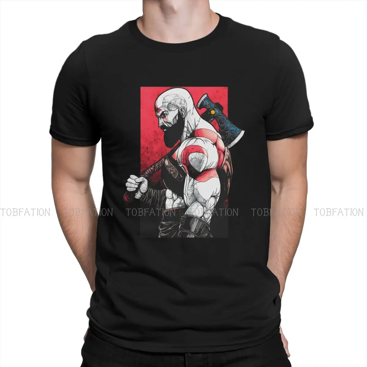 Kratos Gow Classic TShirt For Male God of War Game Clothing Style T Shirt Comfortable Print Loose