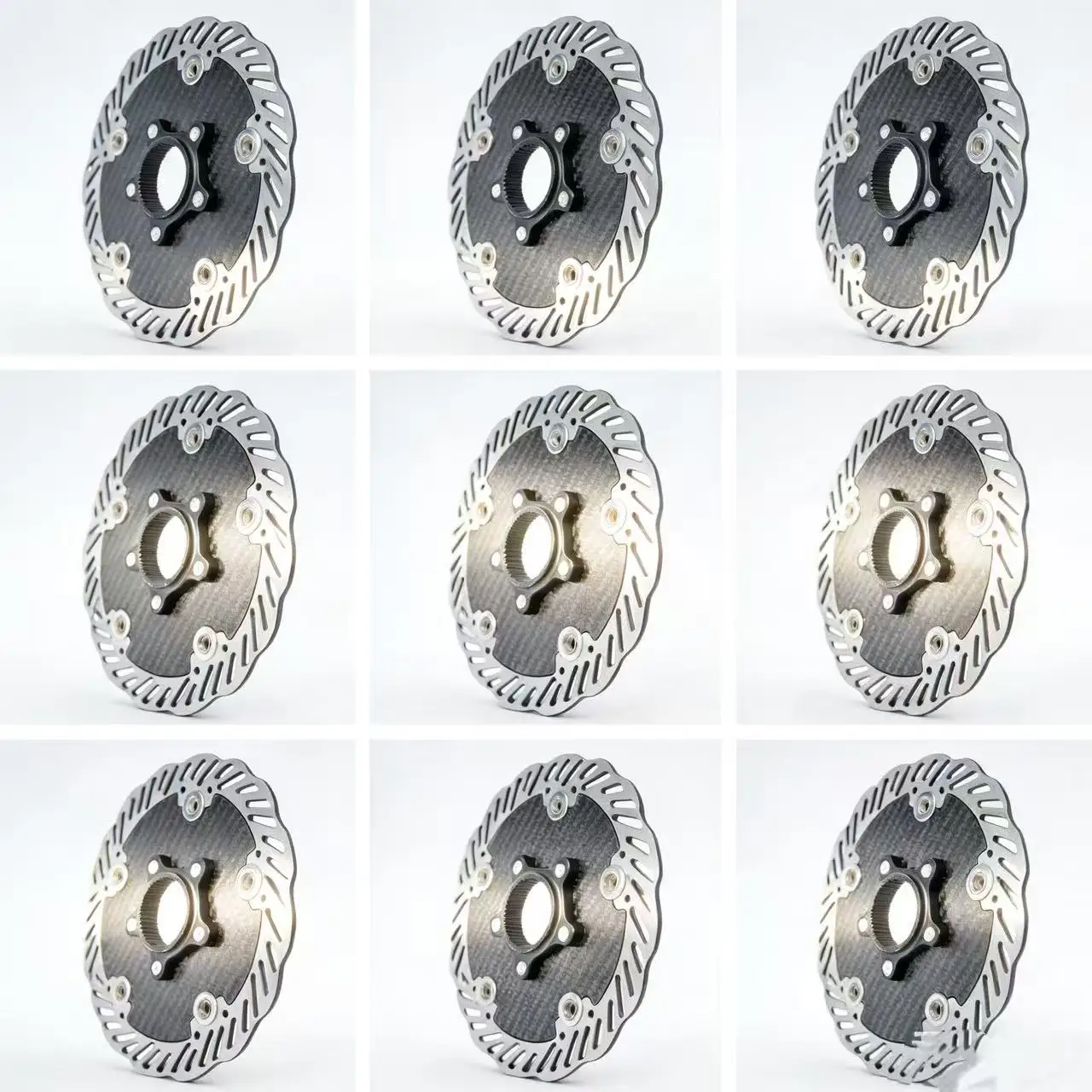 

Высокопрочный карбоновый тормозной диск для ротора с шестью болтами и центральным креплением, подходит для колес шоссейных и горных велосипедов.