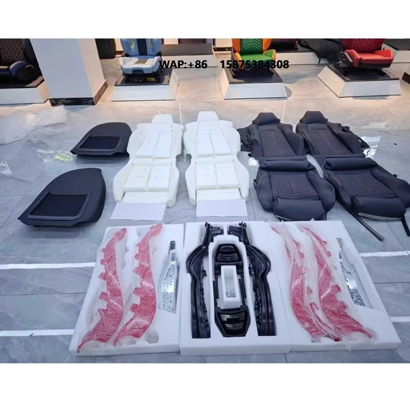 

OEM Upgraded S4 S5 Sports Seat Cushion Kit & Luxury Customized Leather Racing Covers for A4 A5 B9 2017-2024