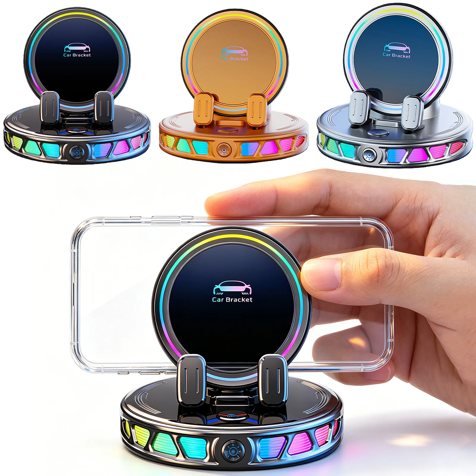 

Magnetic Car Phone Holder Auto Car Mobile Phone Holder Car Mount Phone Holder Support Fast Wireless Charger for All Smartphones
