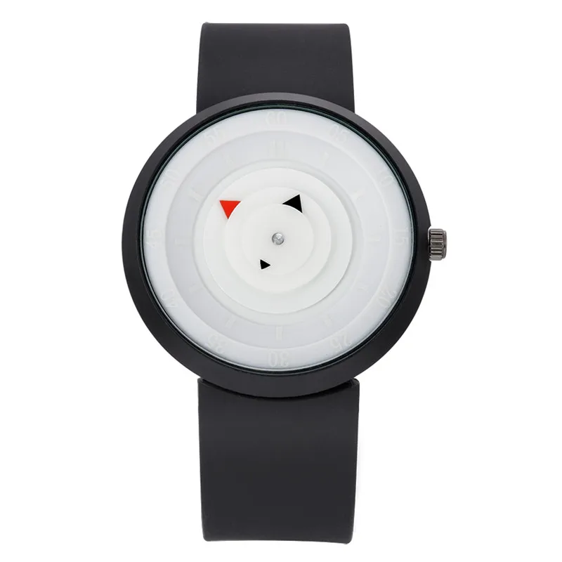 Students Unique Designer Watches Men Fashion Casual Rubber Band Quartz Cheap Watch Black Erkek Barato Saat Relogio Masculino