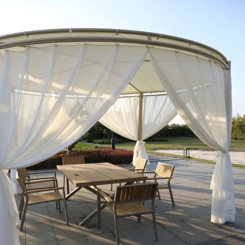 

Outdoor circular gazebo awning, courtyard sunscreen landscaping pergola, tent sunscreen shed