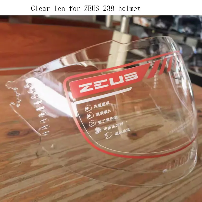 ZEUS Visor 210C 221M 381C 811 813 238 3500A 3000A 125BX 268 Motorcycle Helmet len visor,cap peak light tea transparent visors