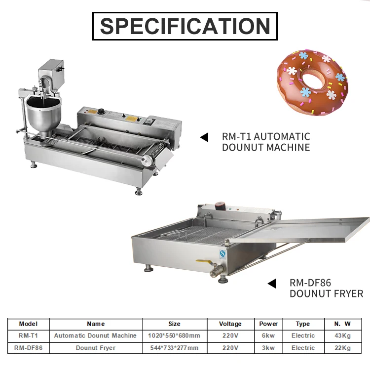 Automatic Glazed Electric Full Automatically Donuts Machine Auto Automatic Donut Machine Commercial Donut Machine Equipment