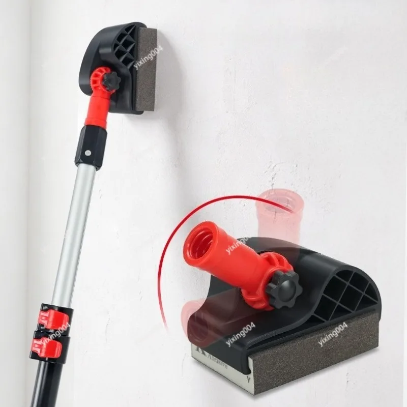 Aluminum Telescopic Wall Sanding Holder, Square Replaceable Pad for Putty Sanding