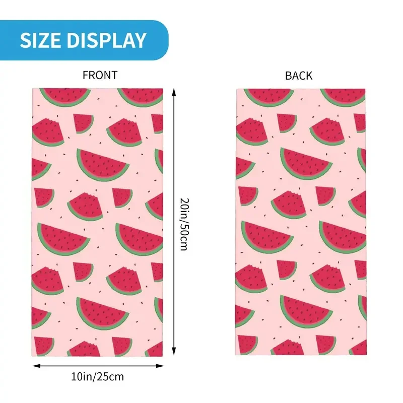 Betawoo Wind-Resistant Water-Repellent Unisex Cute Watermelon Summer Fruits Neck Gaiter