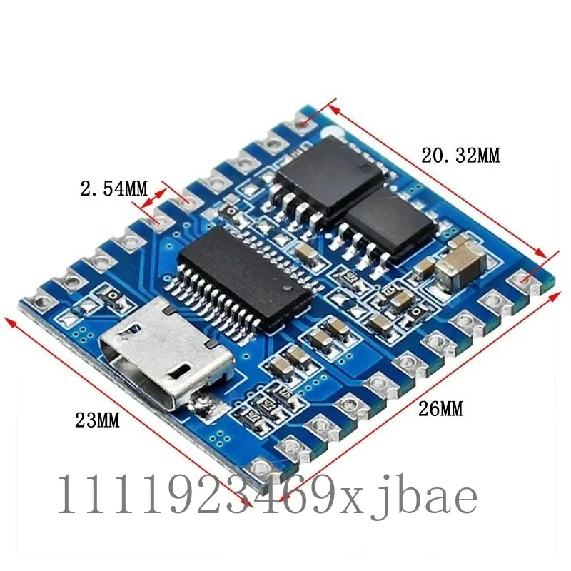 Voice Playback Control Module, IO Trigger Serial Port Controller USB Download Flash Audio Board for DY‑SV19R