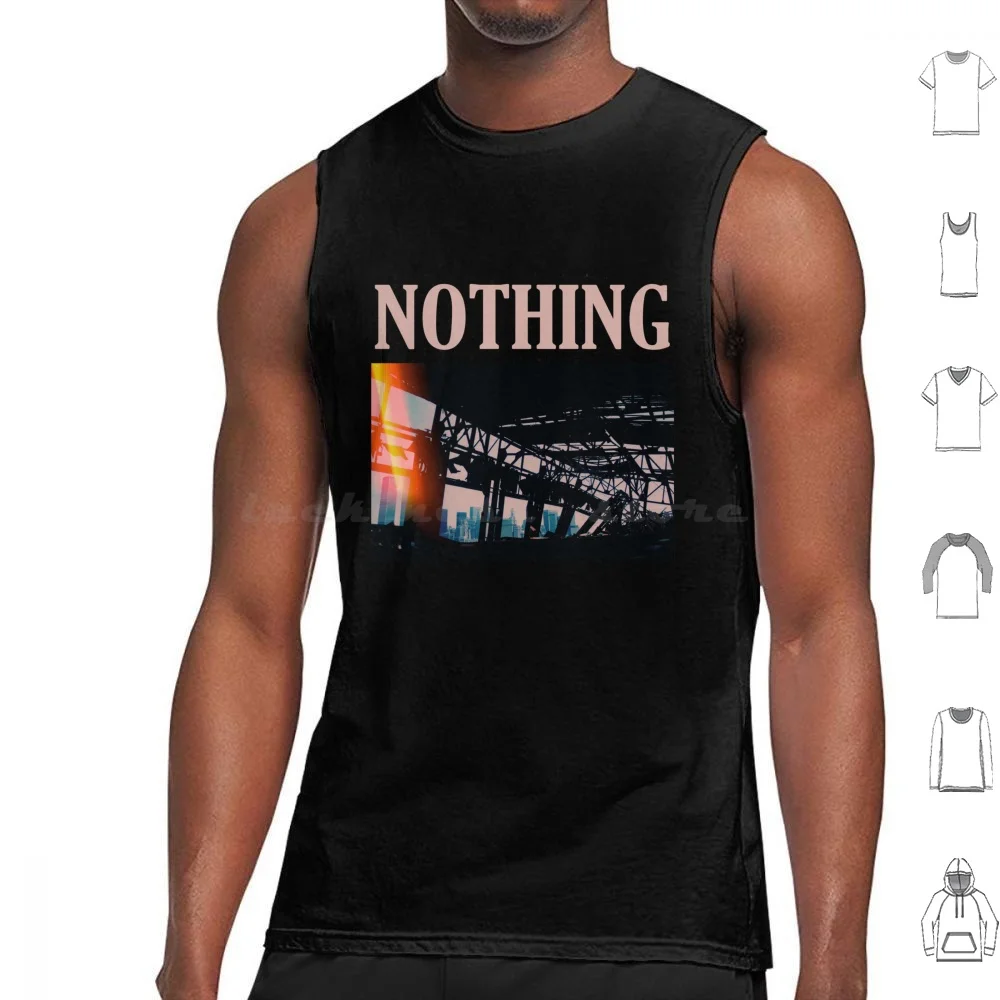 Nothing Tank Tops Vest Sleeveless Nothing Shoegaze Noise City Abandoned Destroyed The Great Dismal Whirr Skyline Twin