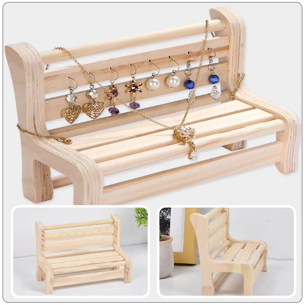 

Креативная деревянная подставка для украшений, многофункциональная подставка для сережек, держатель для браслетов, декоративный органайзер для хранения украшений на рабочем столе