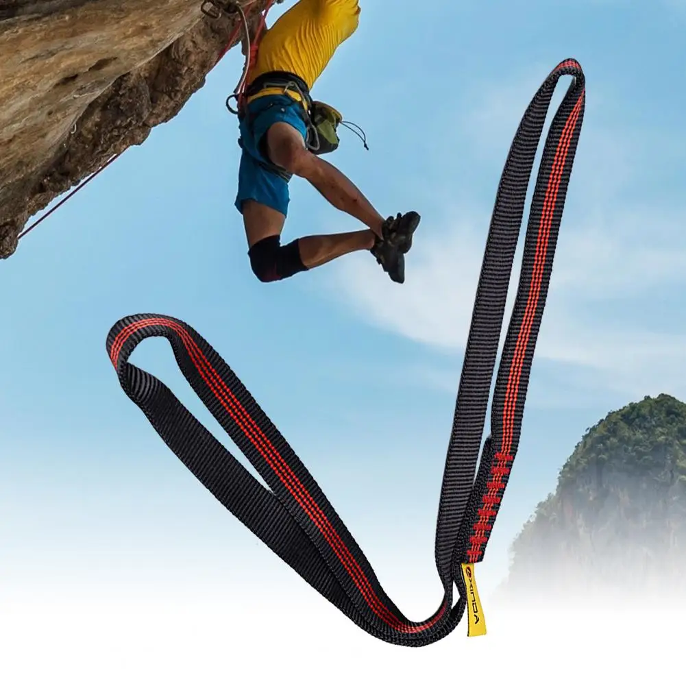 XINDA Climbing Belt 22KN Heavy Duty High Tensile Load-bearing Thicker Outdoor Mountaineering Rappelling Sling Climbing Gear