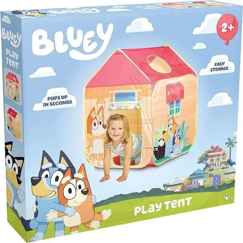 

Палатка из полиэстера Bluey Bingo Figures Dog Wilderness для детей, для семейного отдыха на природе, пикников, веселого кемпинга, подарок на день рождения, игрушка