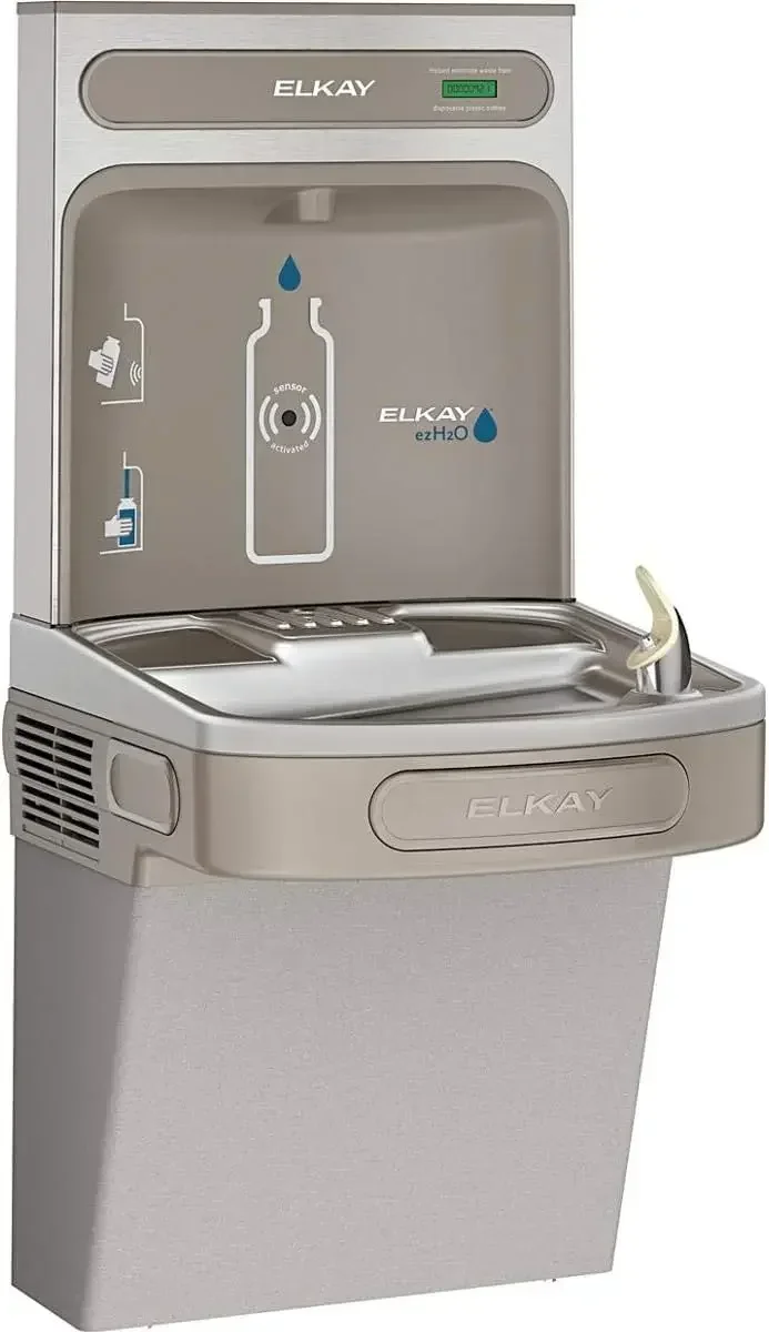 

EZS8WSLK EZH2O Bottle Filling Station with Single ADA Cooler,Non-Filtered 8 GPH,46.30 x 18.30 x 19.00 inches, Light Gray Granite